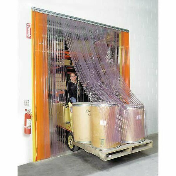 Global Industrial Scratch Resistant Strip Door Curtain 9ftW x 8ftH 786113
